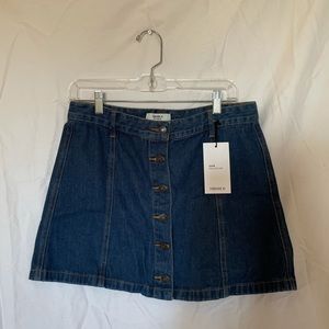forever21 button down Jean skirt NWT